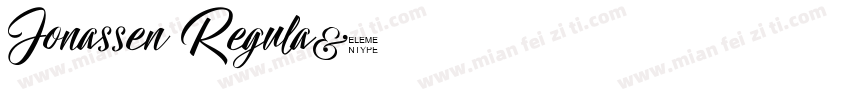 Jonassen Regula字体转换